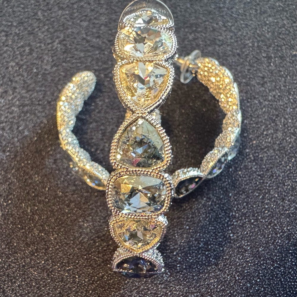 Swarovski  Duke Silver Crystal Earrings